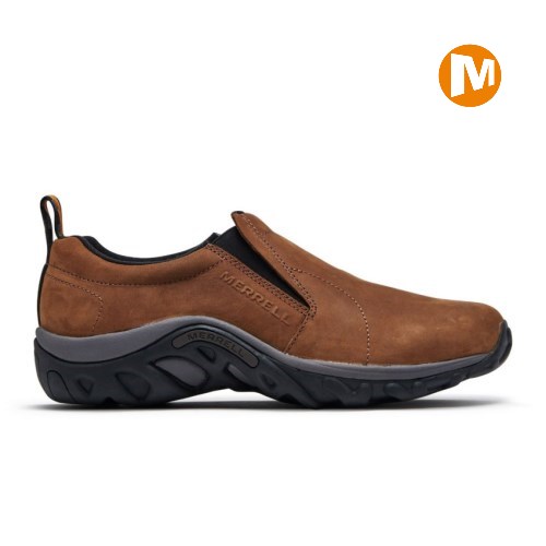 Pánské Slip On Boty Merrell Jungle Moc Nubuck Hnědé (CZ. AKWDL)